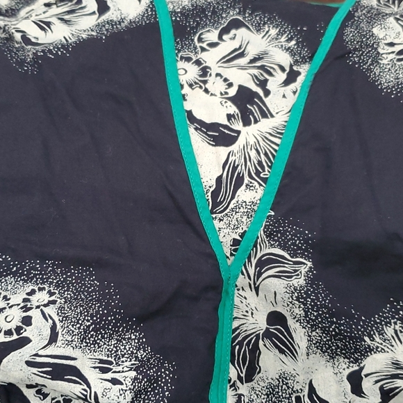 Colcci Gorgeous Black Floral Retro Dress Size Small - Picture 9 of 10